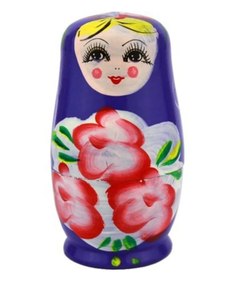 5 li matruşka - Ahşap matruşka set