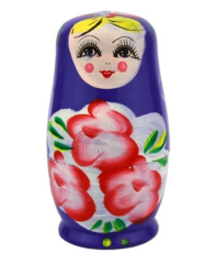 5 li matruşka - Ahşap matruşka set