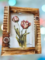 Ahşap bambu çerçeve tekli fotoğraf çerçevesi 13x18