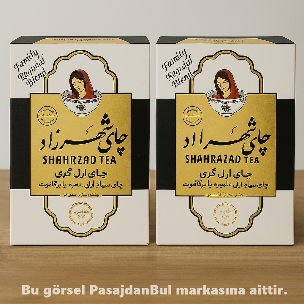 2 adet siyah kokulu bergamotlu iran çayı şehrazat shahrzad