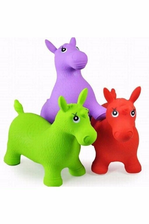 Şişme eşek zıp zıp plates zıplayan plates plastik eşşek